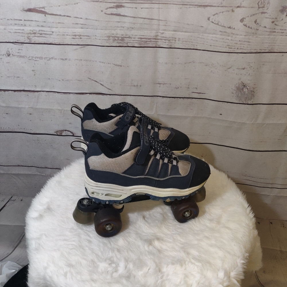 Black and Tan Roller Shoes